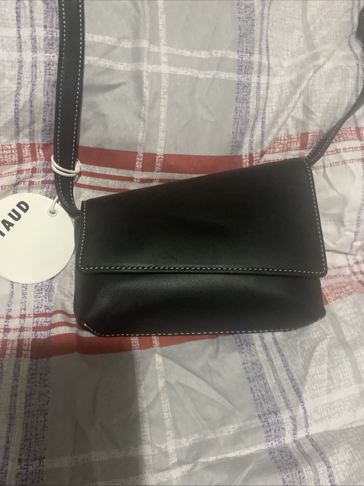 STAUD Acute Crossbody Bag Purse In Black Leather - NWT