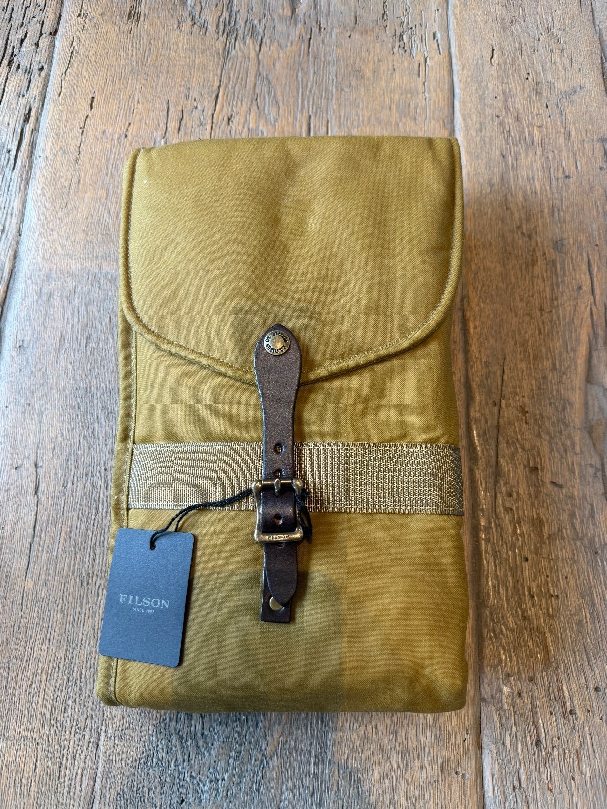 Filson Tin Cloth Gun Sleeve Case Dark Tan 52 Oil Waxed #11070183 Made In USA