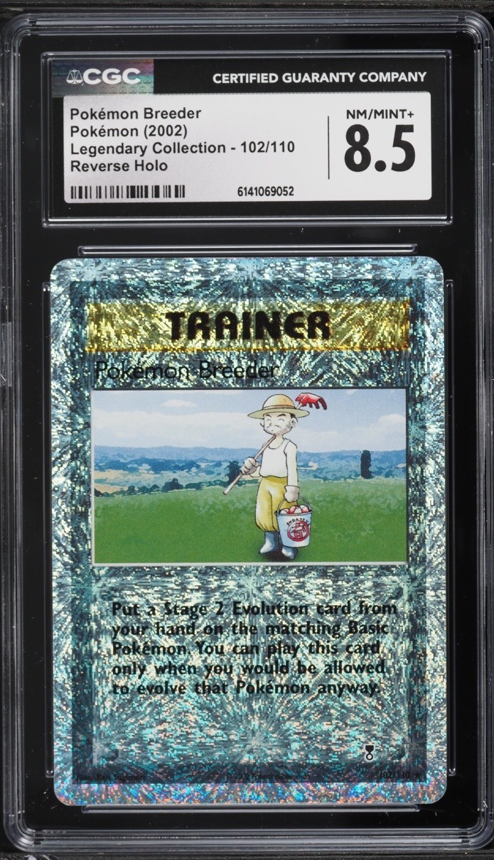 CGC 8.5 Pokemon Breeder Reverse Holo Legendary Collection 2002 Pokemon Card #102 CGC 8.5 Pokemon Breeder Reverse Holo Legendary Collection 2002 Pokemon Card #102