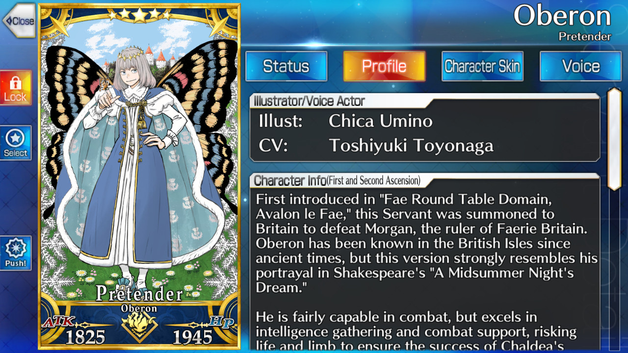 FGO NA Global Fate grand order starter Oberon +4000 SQ