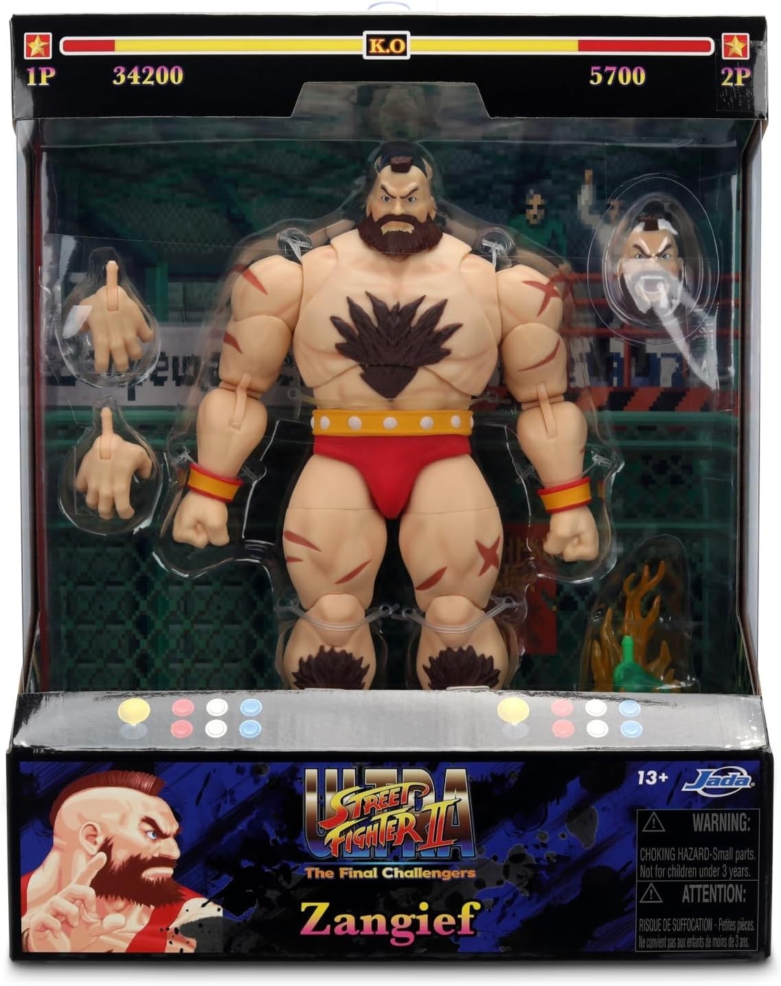 Jada Street Fighter Il Zangief Action Figure - 1:12 Deluxe Scale Toys - 6\ Jada Street Fighter Il Zangief Action Figure - 1:12 Deluxe Scale Toys - 6\