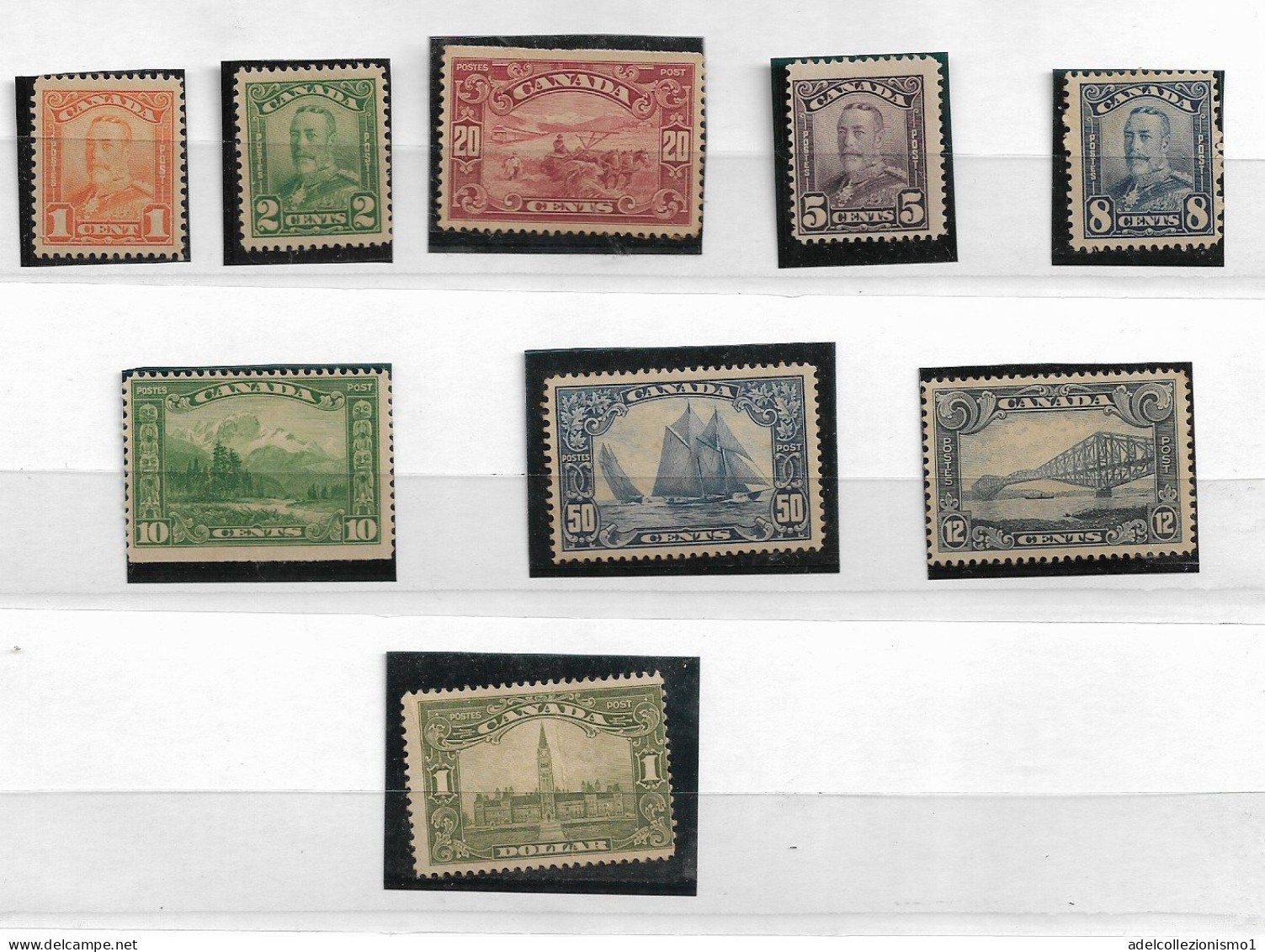 49718) CANADA GIORGIO V CURRENT SERIES 1928-29 - 9 Values - MNH** SEE PHOTO 49718) CANADA GIORGIO V CURRENT SERIES 1928-29 - 9 Values - MNH** SEE PHOTO
