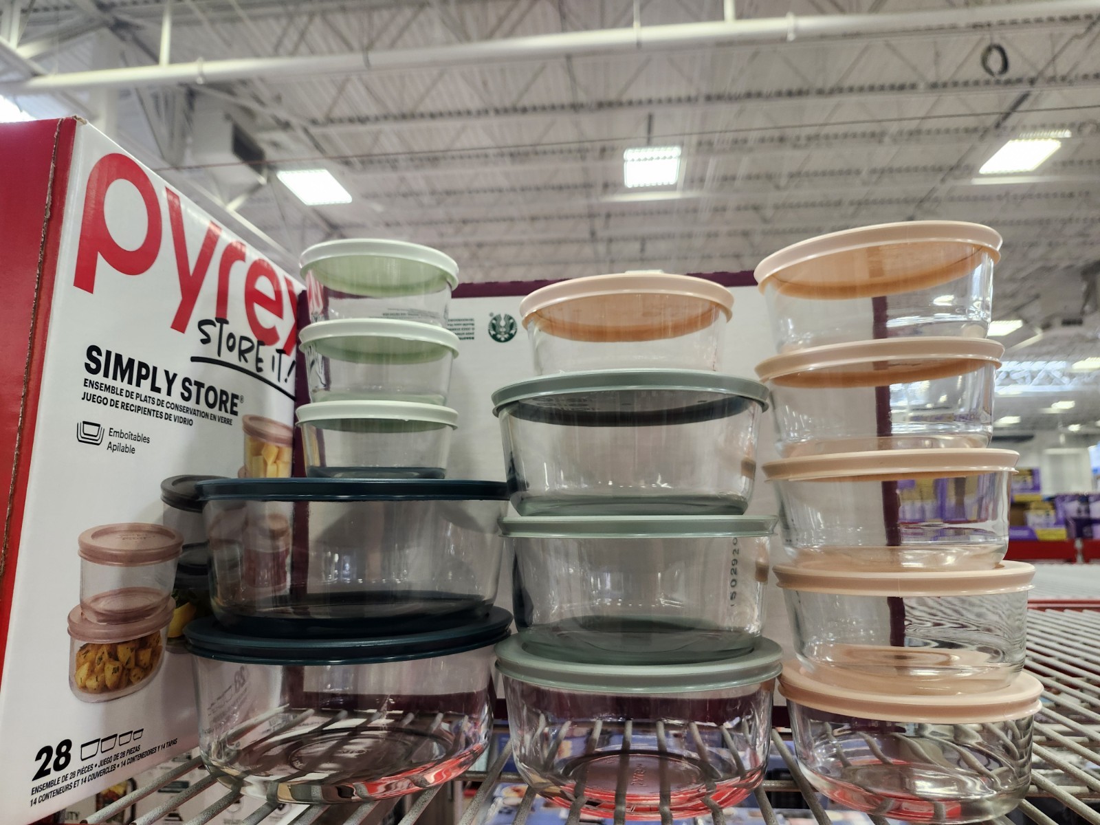 Pyrex Simply Store 28-Piece Glass Food Storage Set