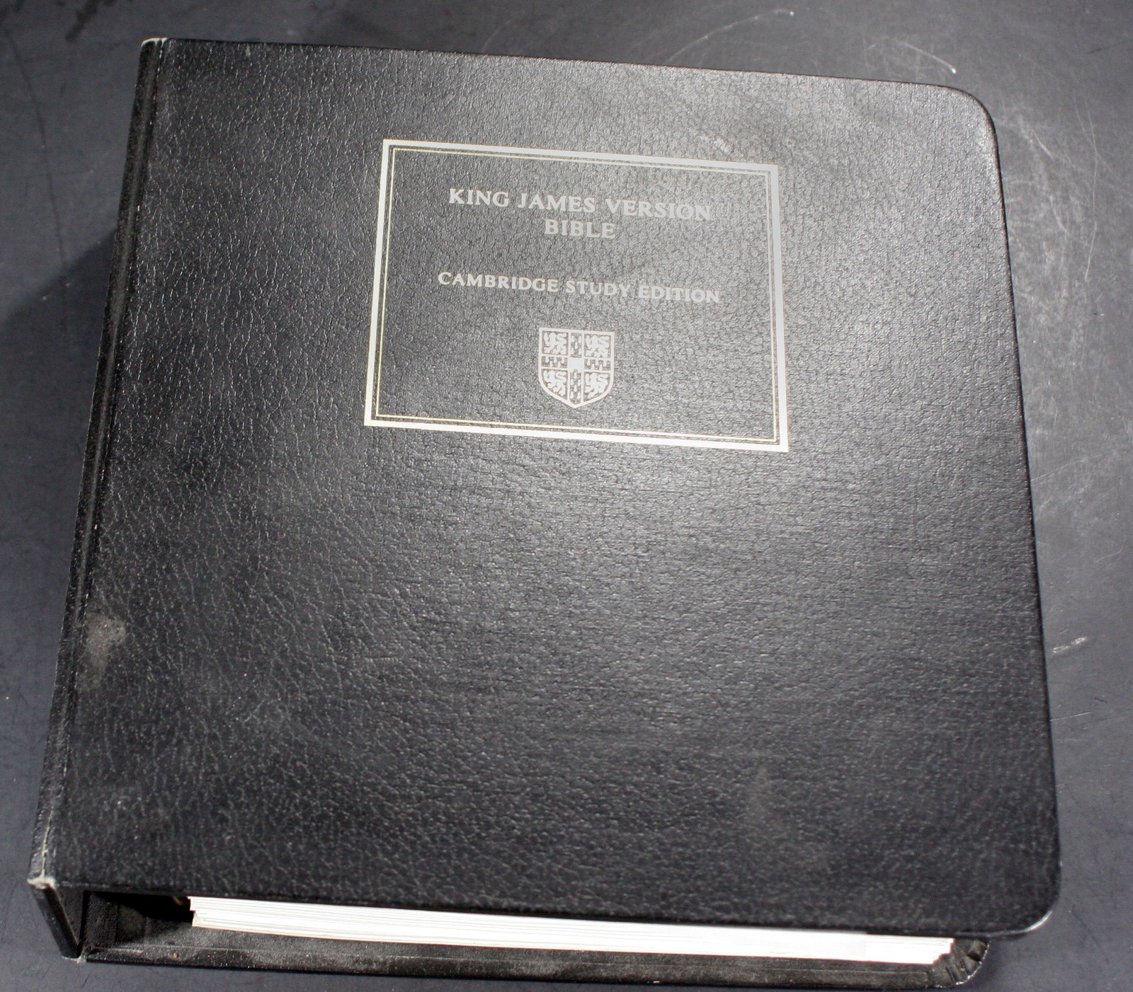 vintage Cambridge study edition King James india paper wide margin loose leaf