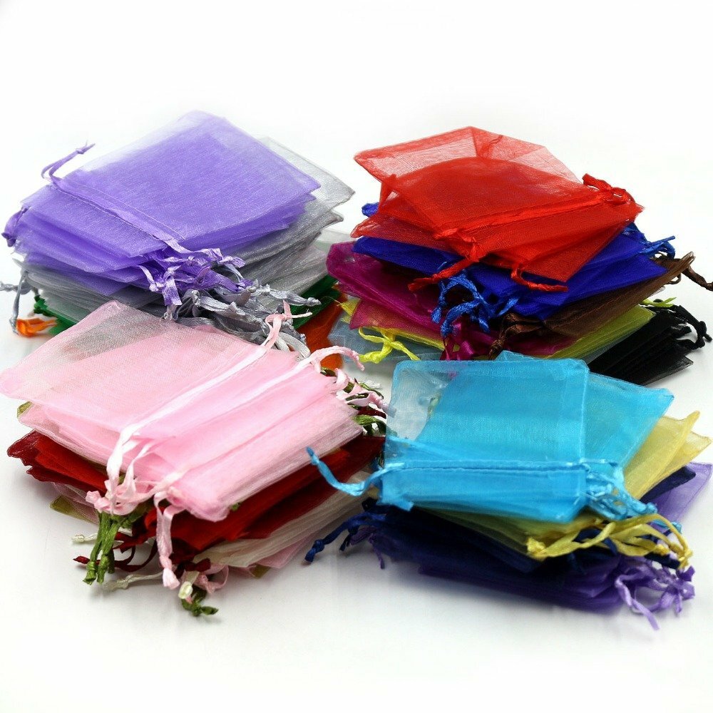 New Intbuying 100 PC 4*6 inch Package Mix Colors Wedding Candy Packing Bag