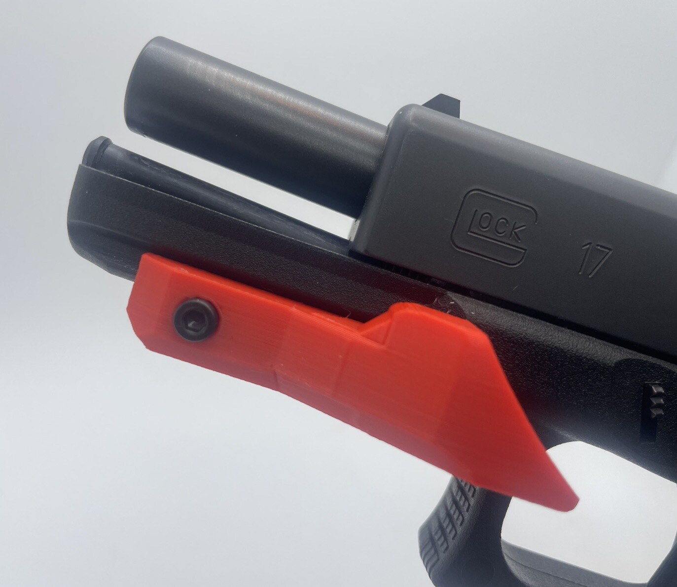 RH Thumb Rest for Recoil Control, Fits Picatinny Rails for Glock, Ruger, FN Red RH Thumb Rest for Recoil Control, Fits Picatinny Rails for Glock, Ruger, FN Red