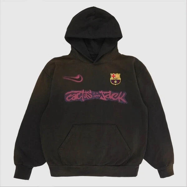 HOT SALE Travis Scott Barcelona Cactus Jack 2025 Logo Pullover Unisex Hoodie
