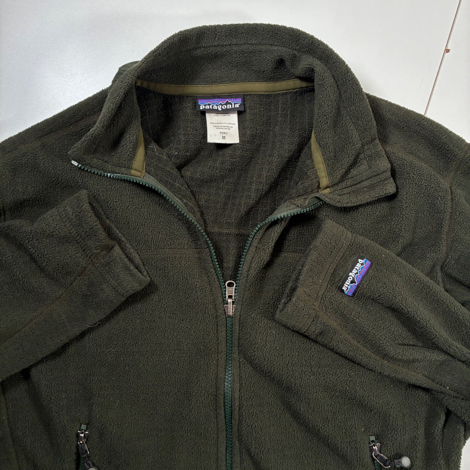 Vintage Patagonia M\'s Radiant Jacket Medium Green Full Zip Polartec Fleece