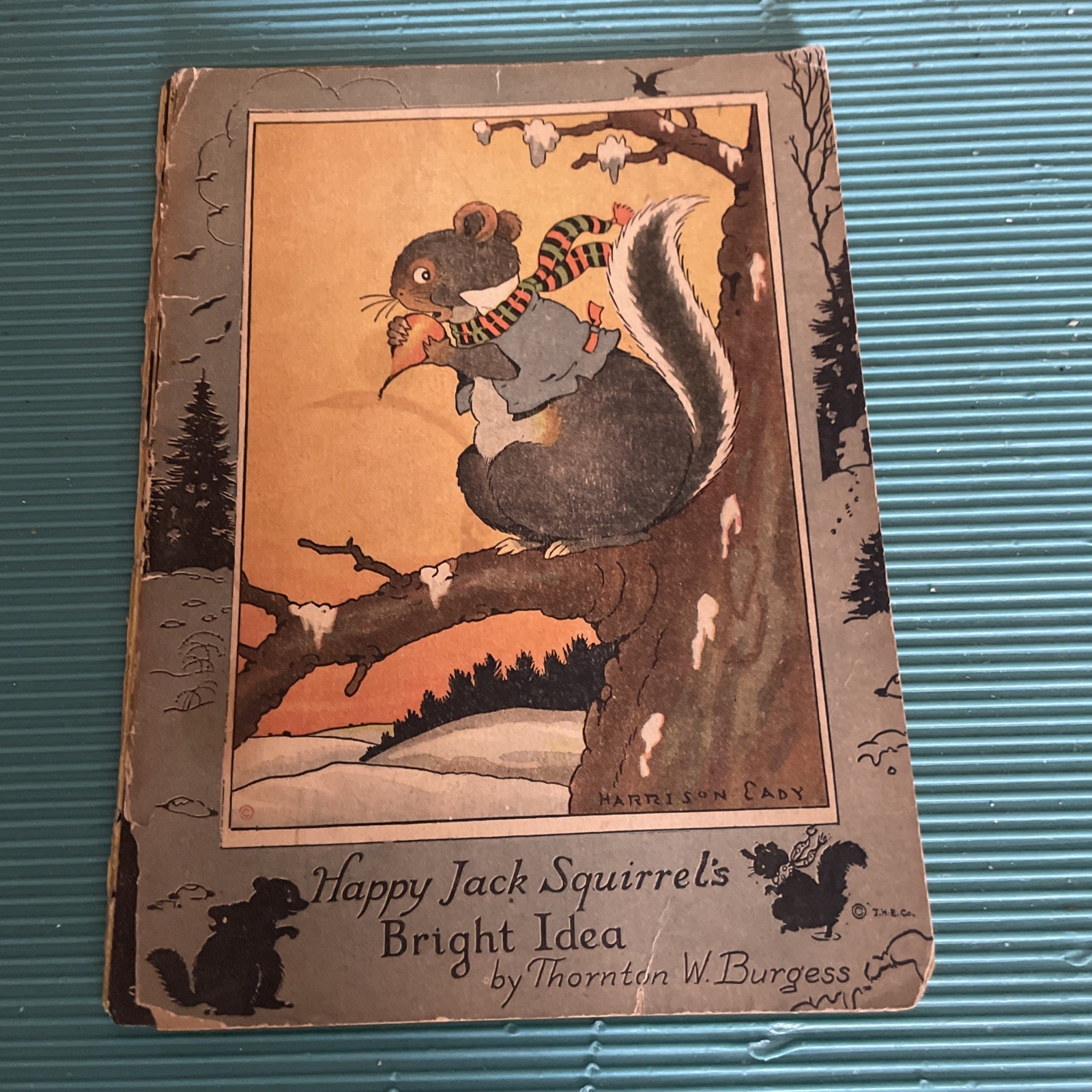 Antique 1912 Happy Jack Squirrel’s Bright Idea Children’s Book Thornton Burgess Antique 1912 Happy Jack Squirrel’s Bright Idea Children’s Book Thornton Burgess
