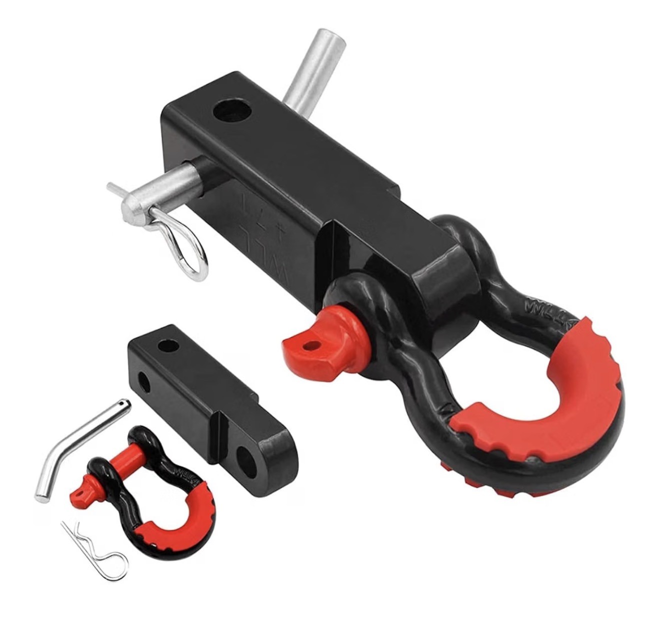 2 inch、Shackle Hitch Receiver、42000LBS、3/4 D Ring、Off-Road Recovery