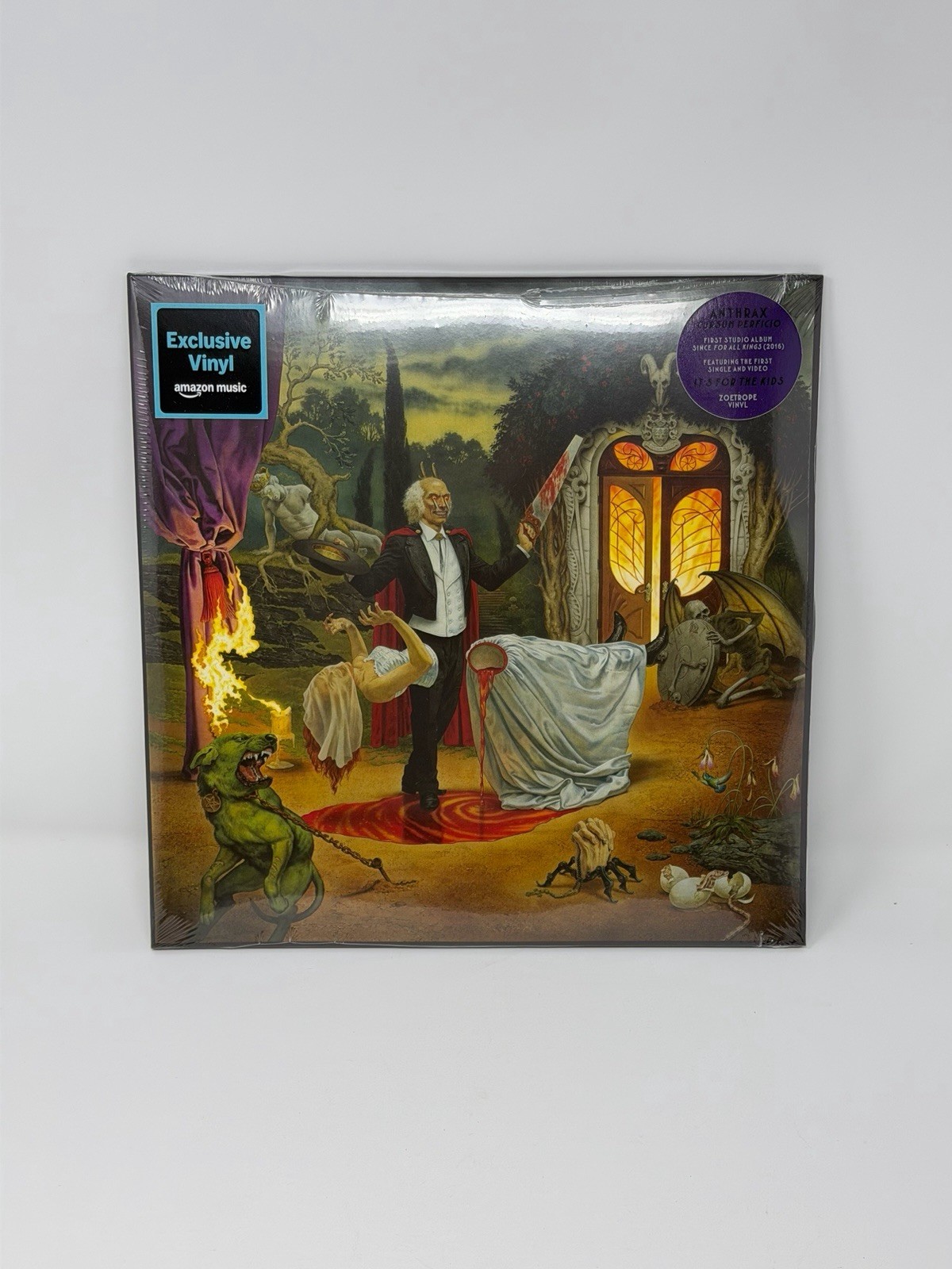ANTHRAX Cursum Perficio Vinyl 2LP Zoetrope SIGNED Autographed Insert IN HAND ANTHRAX Cursum Perficio Vinyl 2LP Zoetrope SIGNED Autographed Insert IN HAND