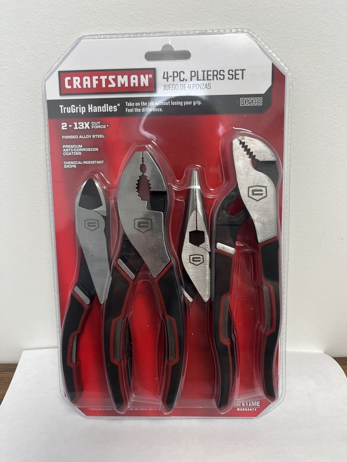 Craftsman 4pc Pliers Set w/ TruGrip Handles 9-02089 NEW