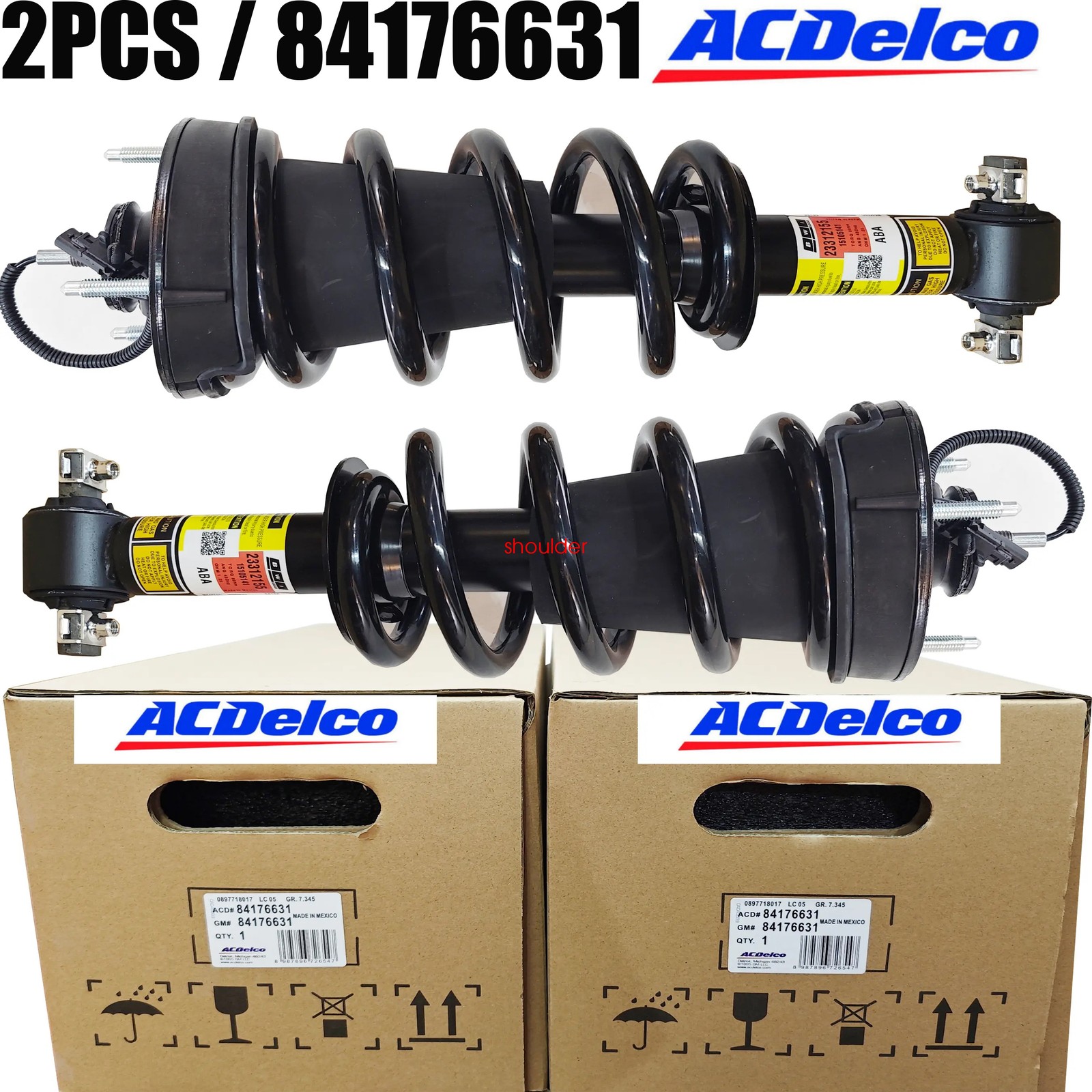 OEM 2X Front Shock Struts Assys For 2014 -2020 Escalade Yukon MagneRide 84176631