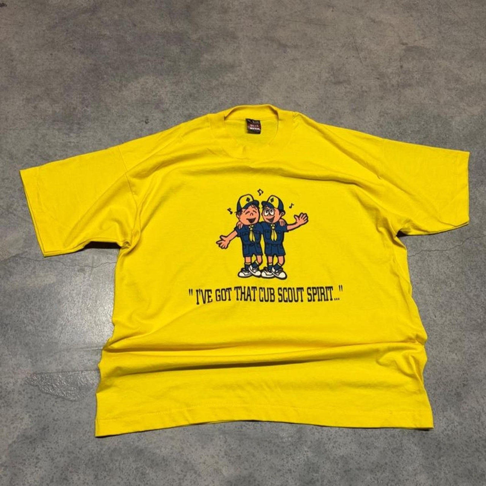 Yellow vintage 90s boy scouts