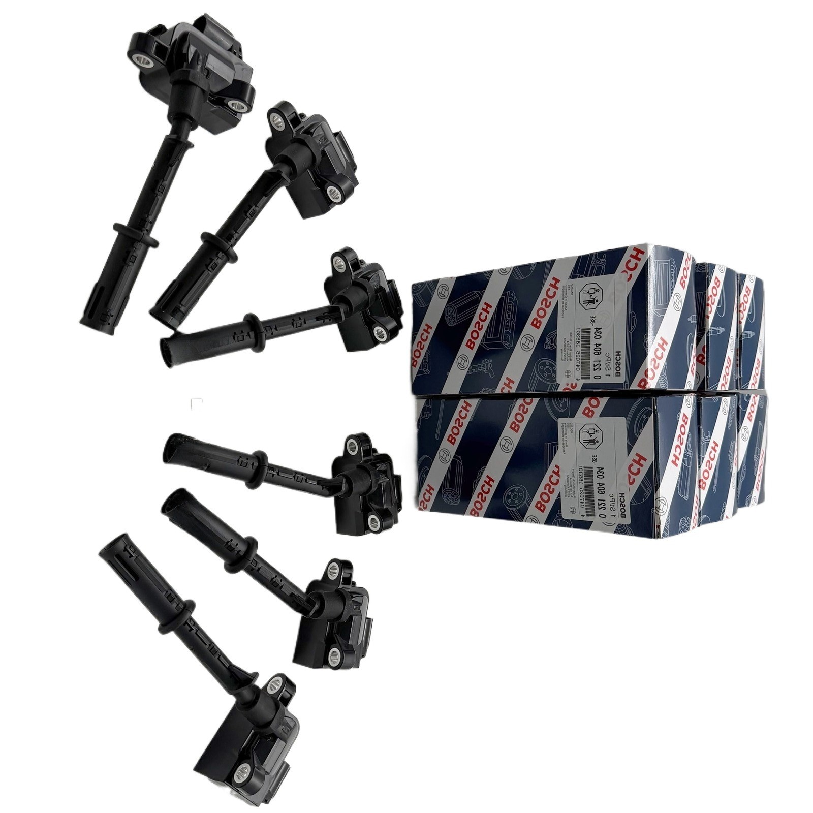 6X BOSCH Ignition Coils 0221604034 2769063700 0221604067 2011-16 Mercedes-Benz