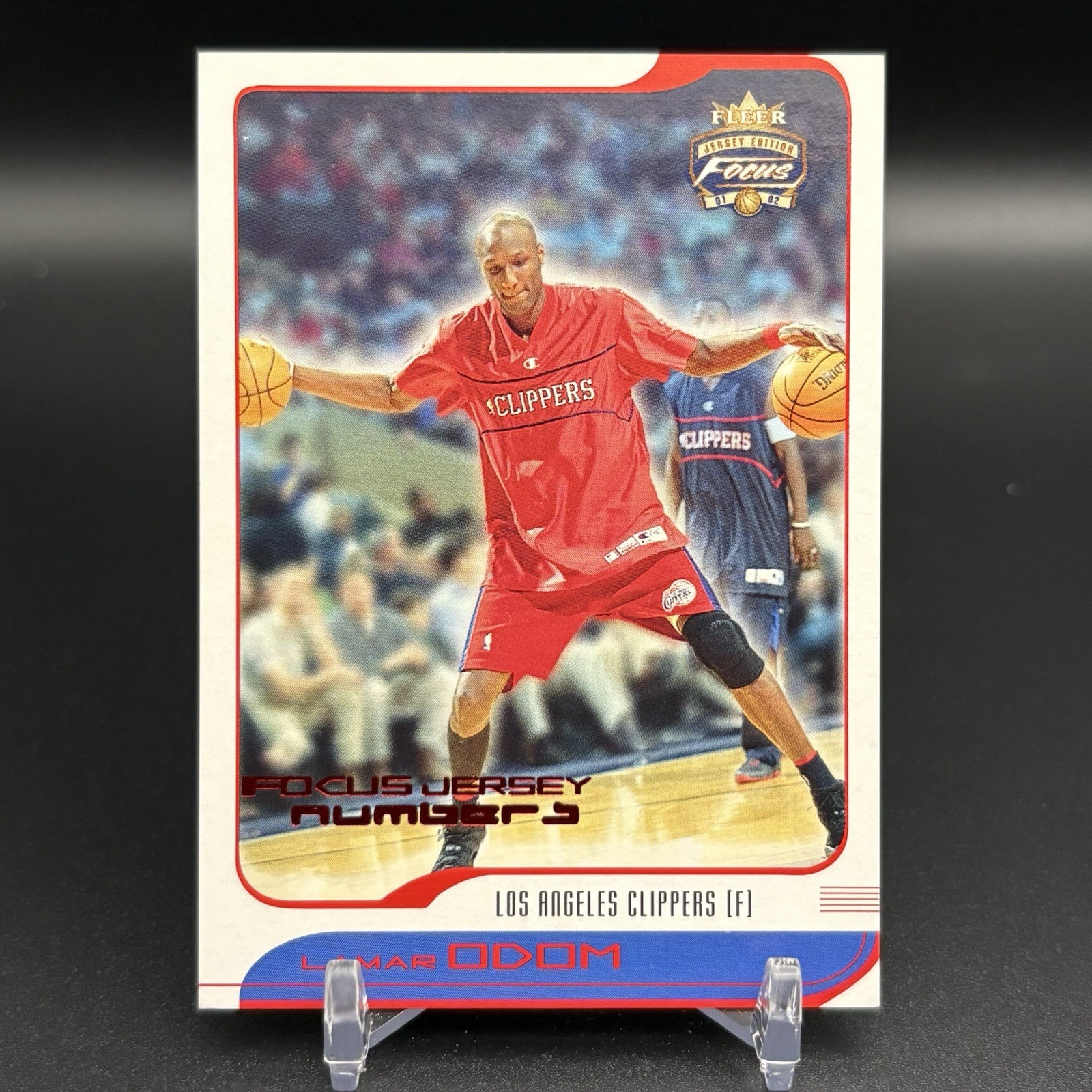 2001-02 Fleer Focus #40 Lamar Odom Numbers /10 👀