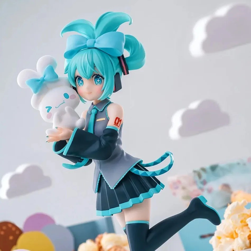 17CM Anime Hatsune Miku X Cinnamoroll Figure Anime Peripheral Collectible Models 17CM Anime Hatsune Miku X Cinnamoroll Figure Anime Peripheral Collectible Models