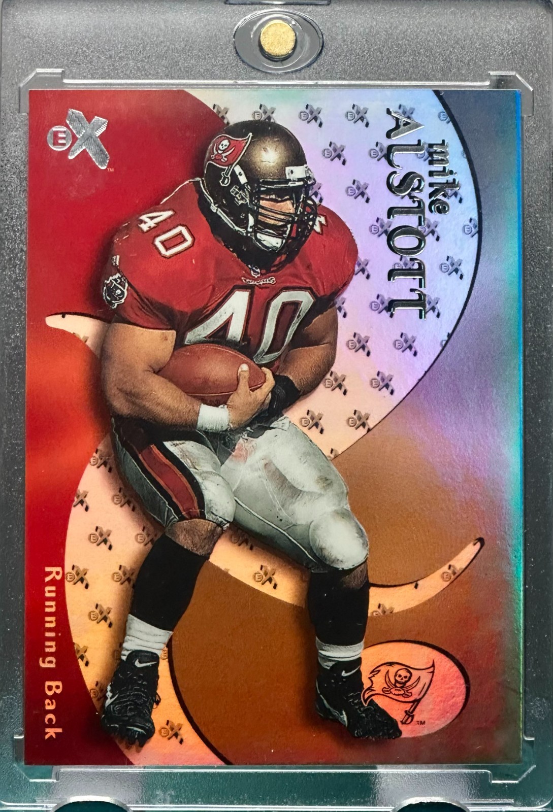 MIKE ALSTOTT RARE HOLO REFRACTOR FOIL SPORTS CARD BUCCANEERS BUCS MINT