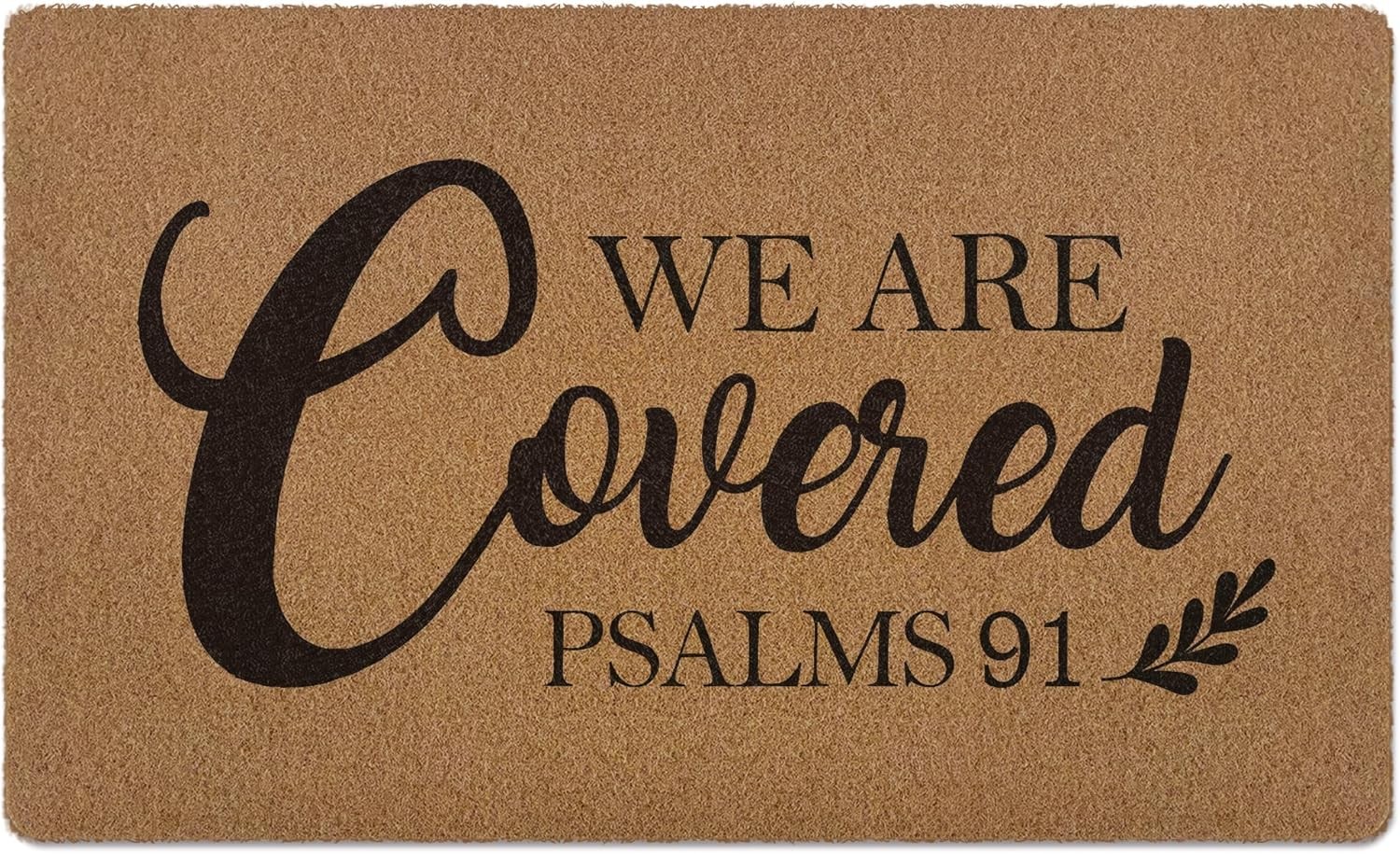 Christian Easter Door Mat, Christian s, We are Covered Psalm 91