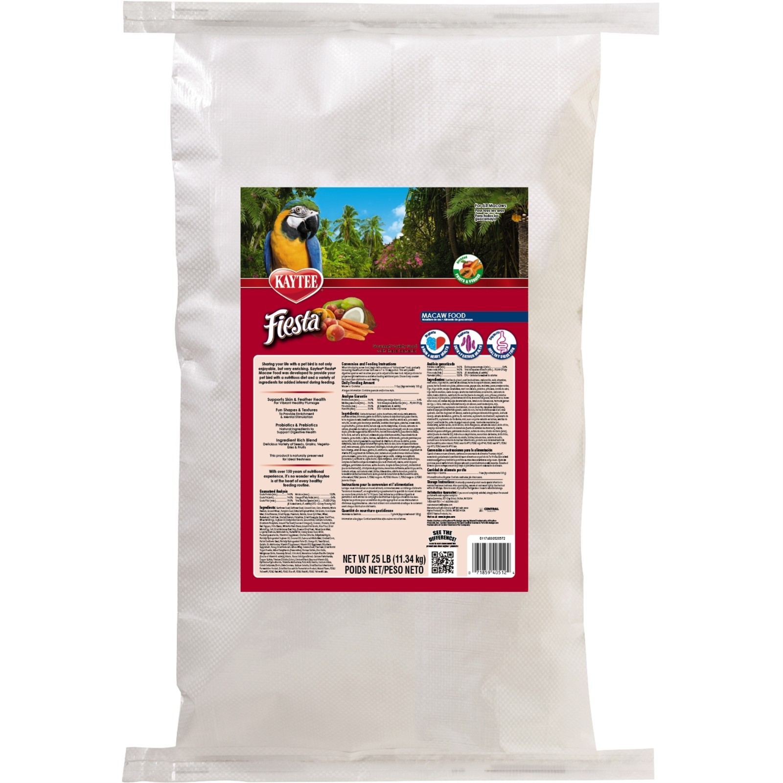 Kaytee Fiesta Gourmet Parrot Food, 25lb Kaytee Fiesta Gourmet Parrot Food, 25lb