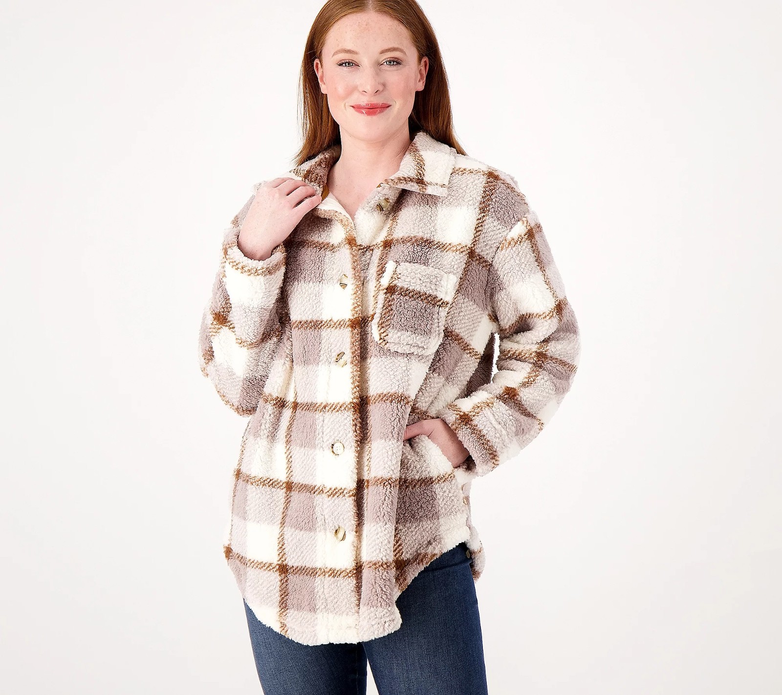 Koolaburra by UGG Women’s Jacket Sz S Sherpa Fleece Button Front Oversized Cozy