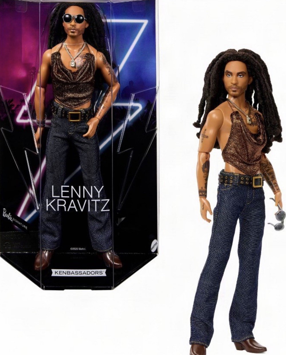 2026 Barbie Signature Lenny Kravitz Kenbassadors Ken Doll JBJ43 ON HAND 09/18 2026 Barbie Signature Lenny Kravitz Kenbassadors Ken Doll JBJ43 ON HAND 09/18