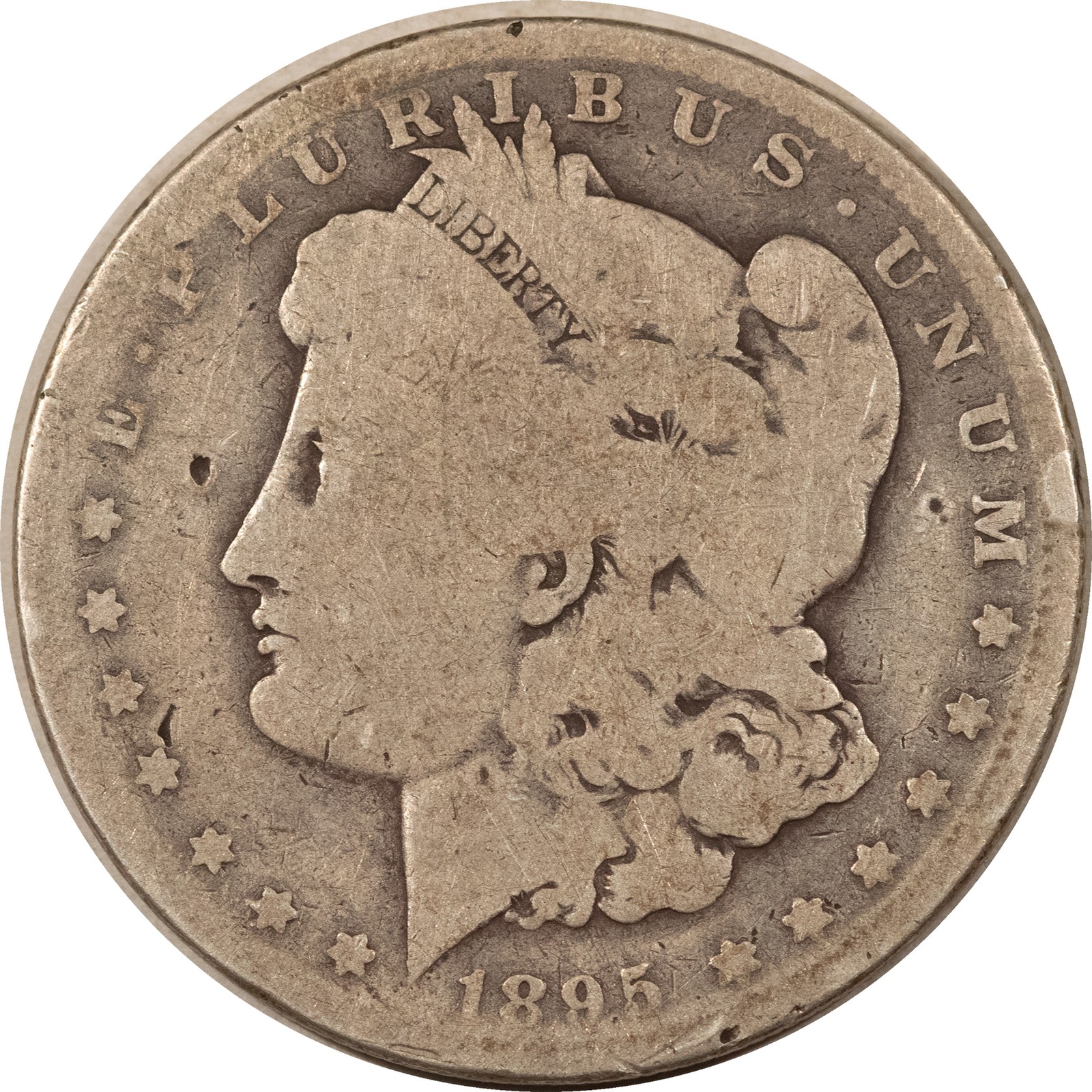 1895-O $1 MORGAN DOLLAR - LOW GRADE, TOUGHER DATE 1895-O $1 MORGAN DOLLAR - LOW GRADE, TOUGHER DATE