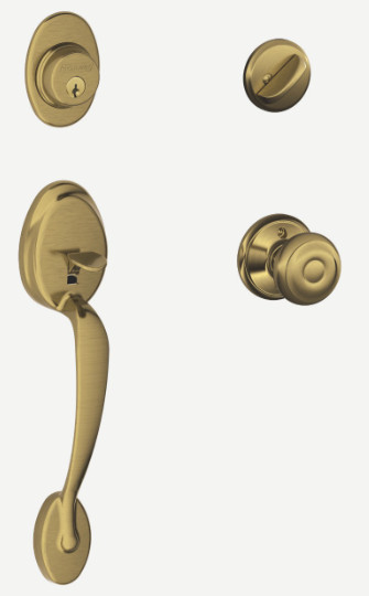 Schlage F58 PLY 609 Plymouth Handleset W/Interior Knob Schlage F58 PLY 609 Plymouth Handleset W/Interior Knob