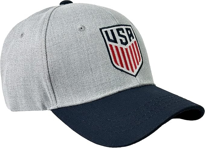 USMNT Gray Hat - Adjustable Fit - Authentic - Embroidered Detail