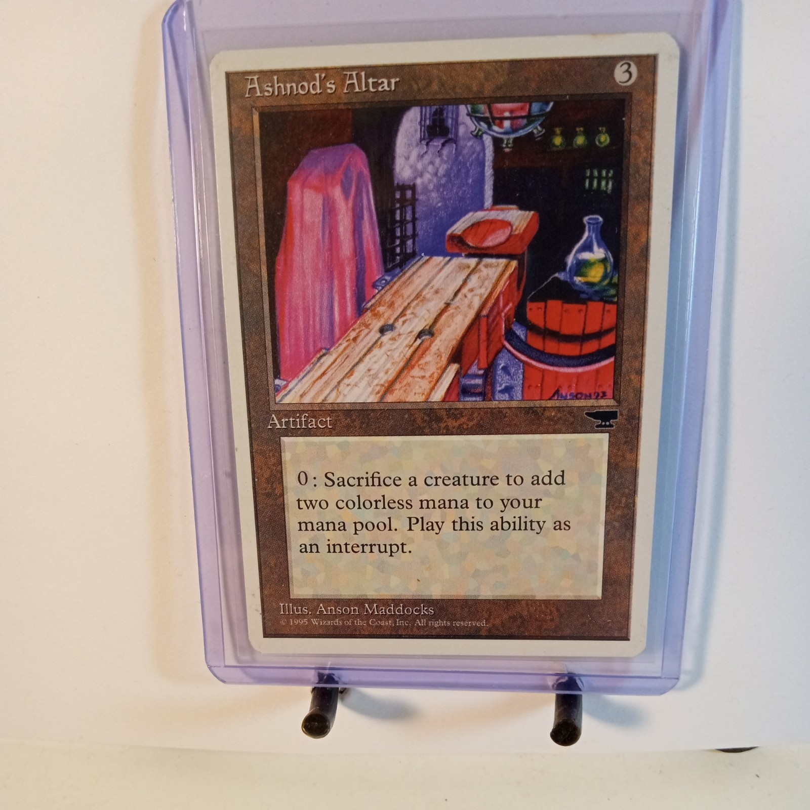 MTG Magic The Gathering Ashnod’s Altar Artifact 1995 4th TCG CCG NM Never Played