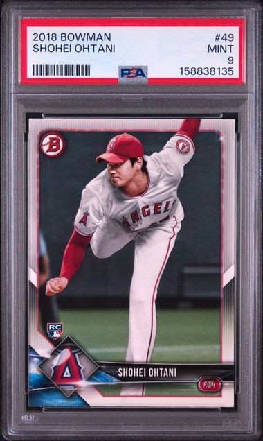 #352 - PSA 9 2018 Bowman #49 Shohei Ohtani RC QTY [09/16 BRG]