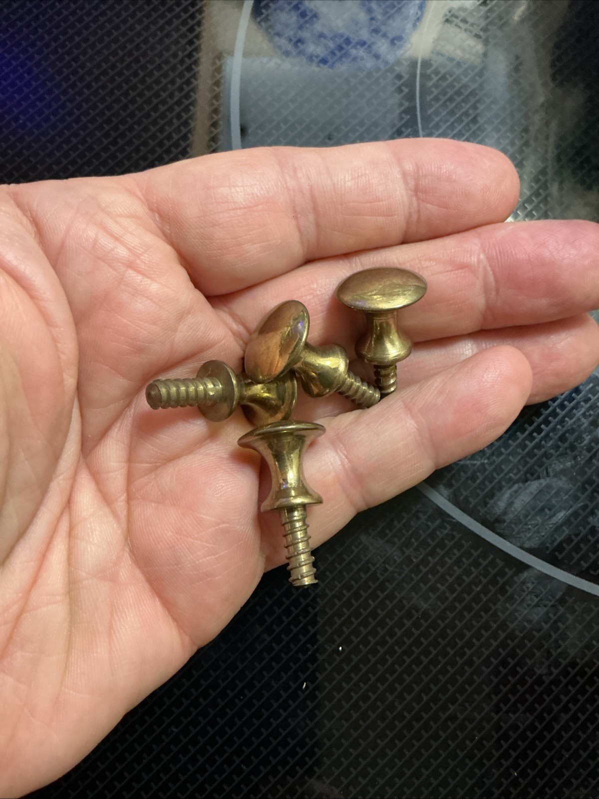 RARE 19th Century STLYE SOLID BRASS SMALL FEDERAL STYLE Original KNOBS Per knob RARE 19th Century STLYE SOLID BRASS SMALL FEDERAL STYLE Original KNOBS Per knob