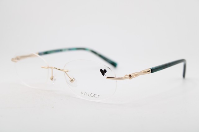 NEW AIRLOCK TULA 202 712 GOLD BLUE HAVANA AUTHENTIC EYEGLASSES 51-18