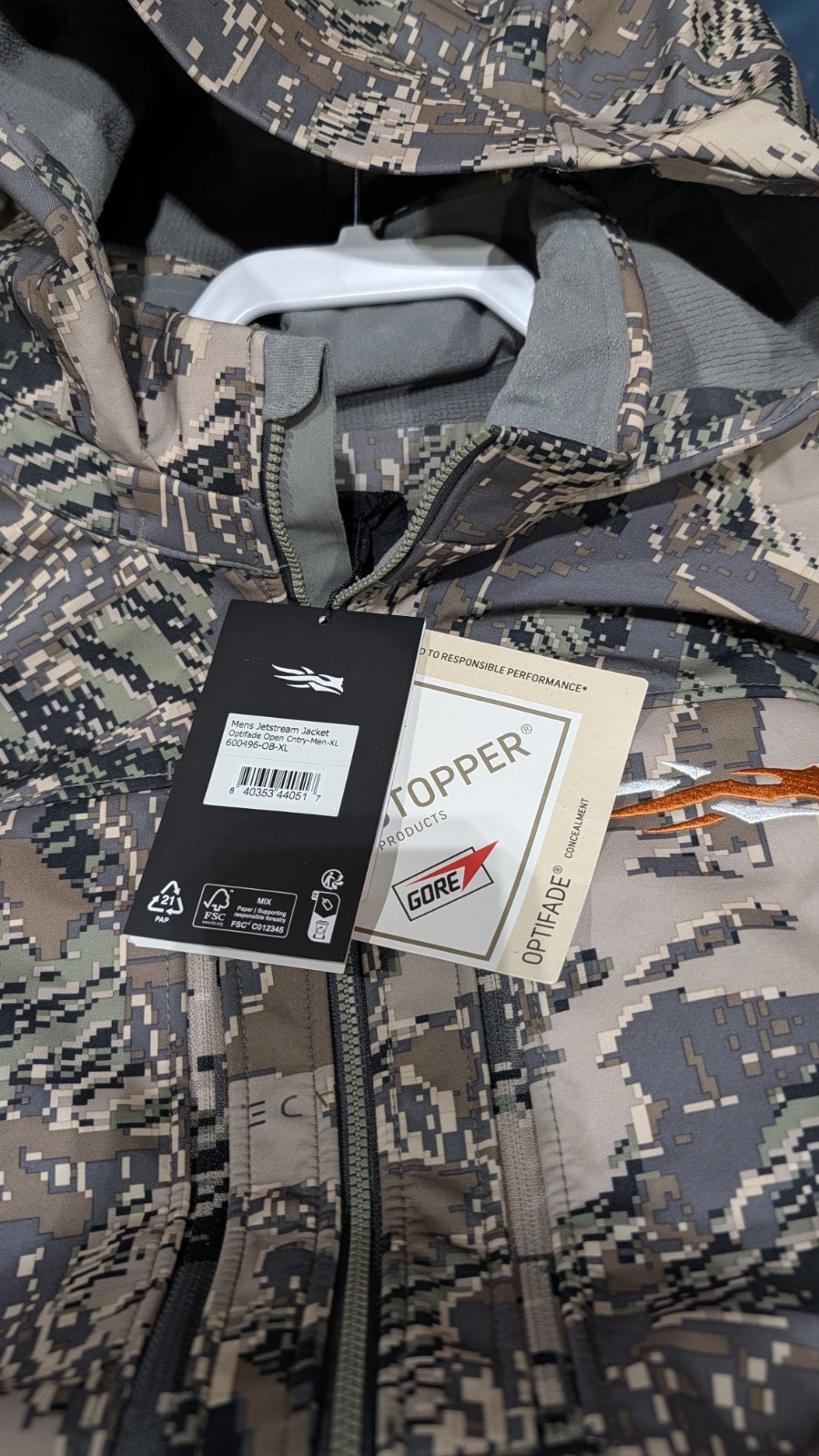 Sitka Gear New XL Jetstream Windstopper Opti Open Country Camo Sitka Gear New XL Jetstream Windstopper Opti Open Country Camo