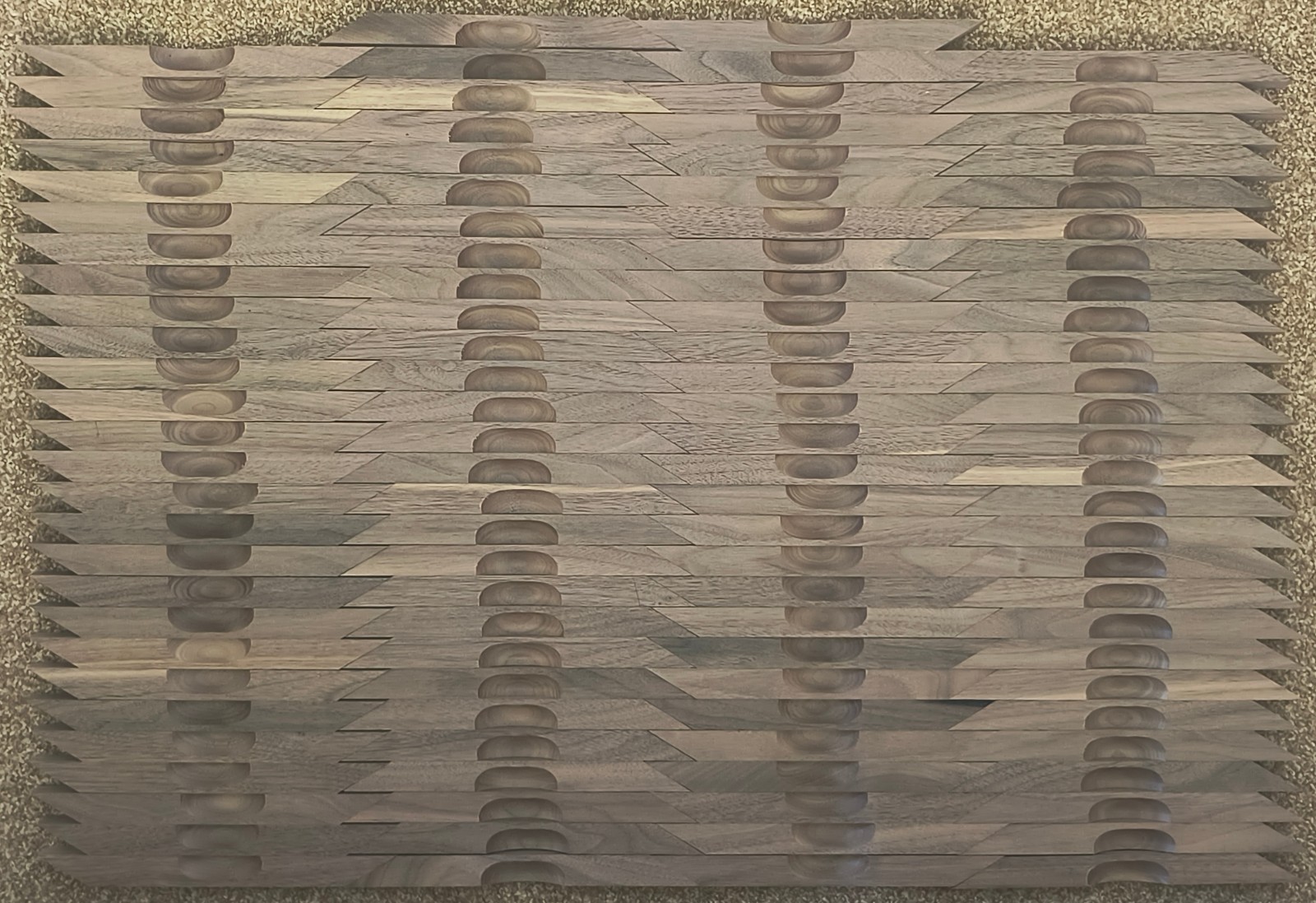 110 Black Walnut Carved Grip Handles - Custom Shop Blanks - ~10 lb