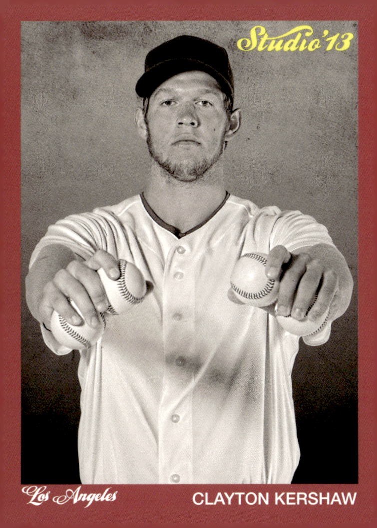 2013 Panini Father\'s Day Studio #13 - Clayton Kershaw
