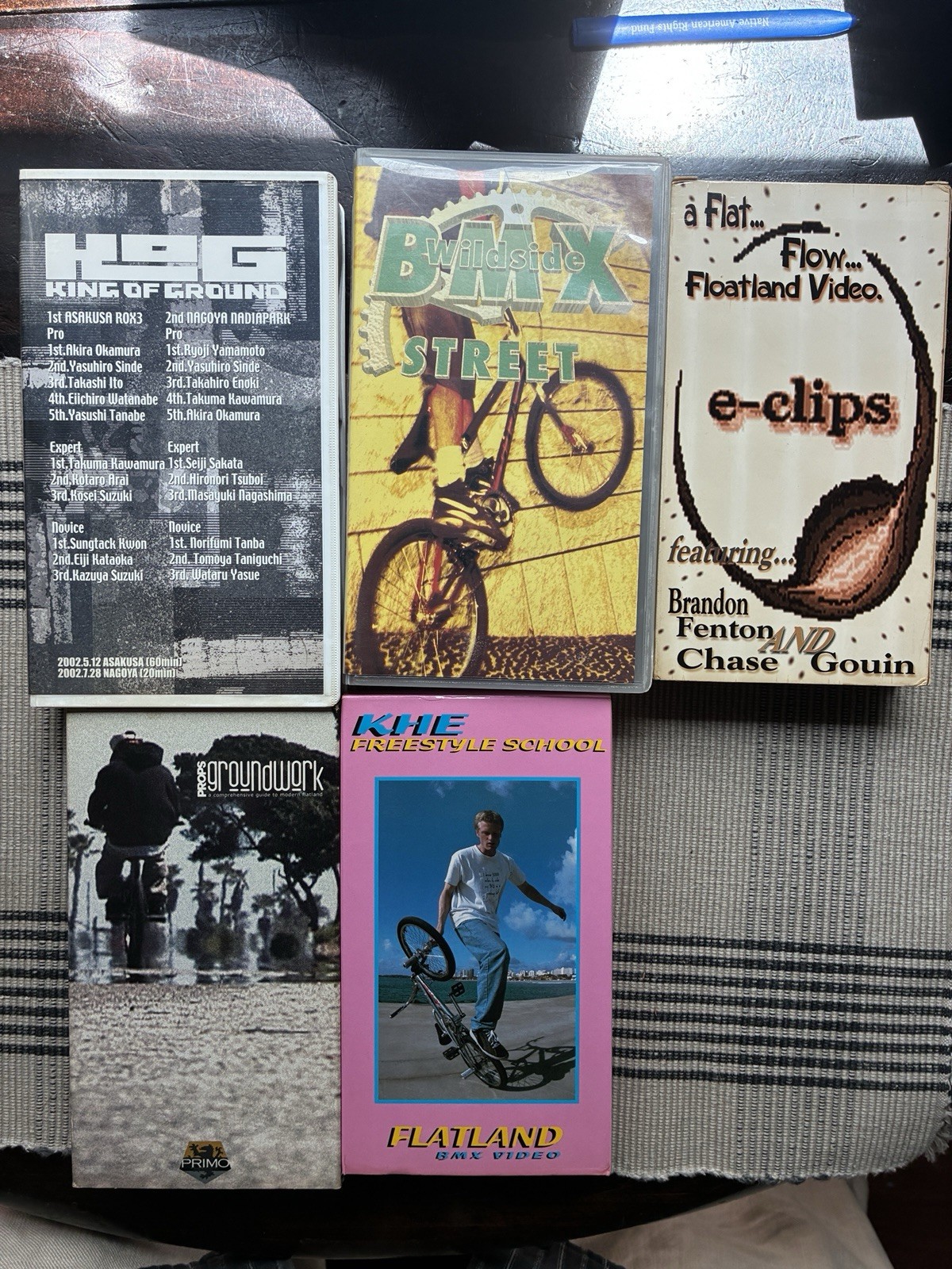 BMX Video VHS Lot KHE Props Groundwork e-clips