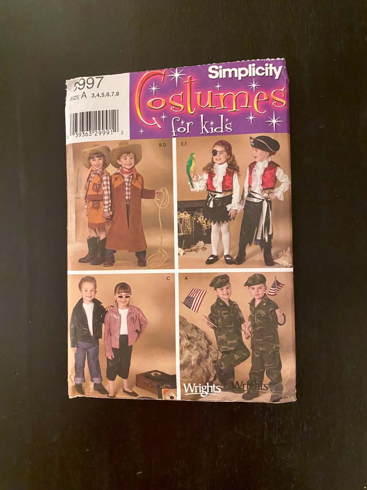 Simplicity 3997 Costumes kids 3 4 5 6 7 8 Cow boy girl pirate 50s rock Army Simplicity 3997 Costumes kids 3 4 5 6 7 8 Cow boy girl pirate 50s rock Army