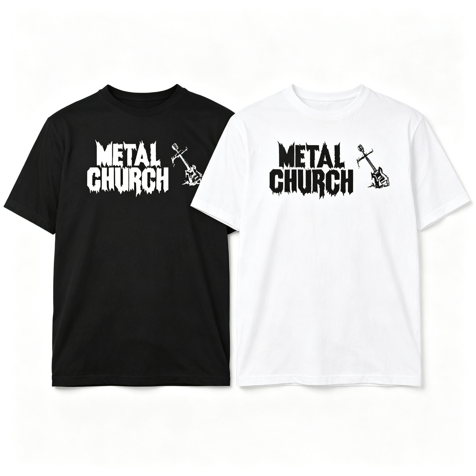Metal Church Thrash Metal Guitar T-Shirt SIZE S-5XL