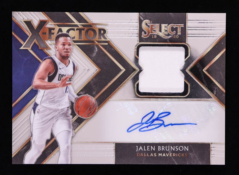 Jalen Brunson 2019-20 Select X Factor Signatures Patch Auto NY Knicks AUTO/199