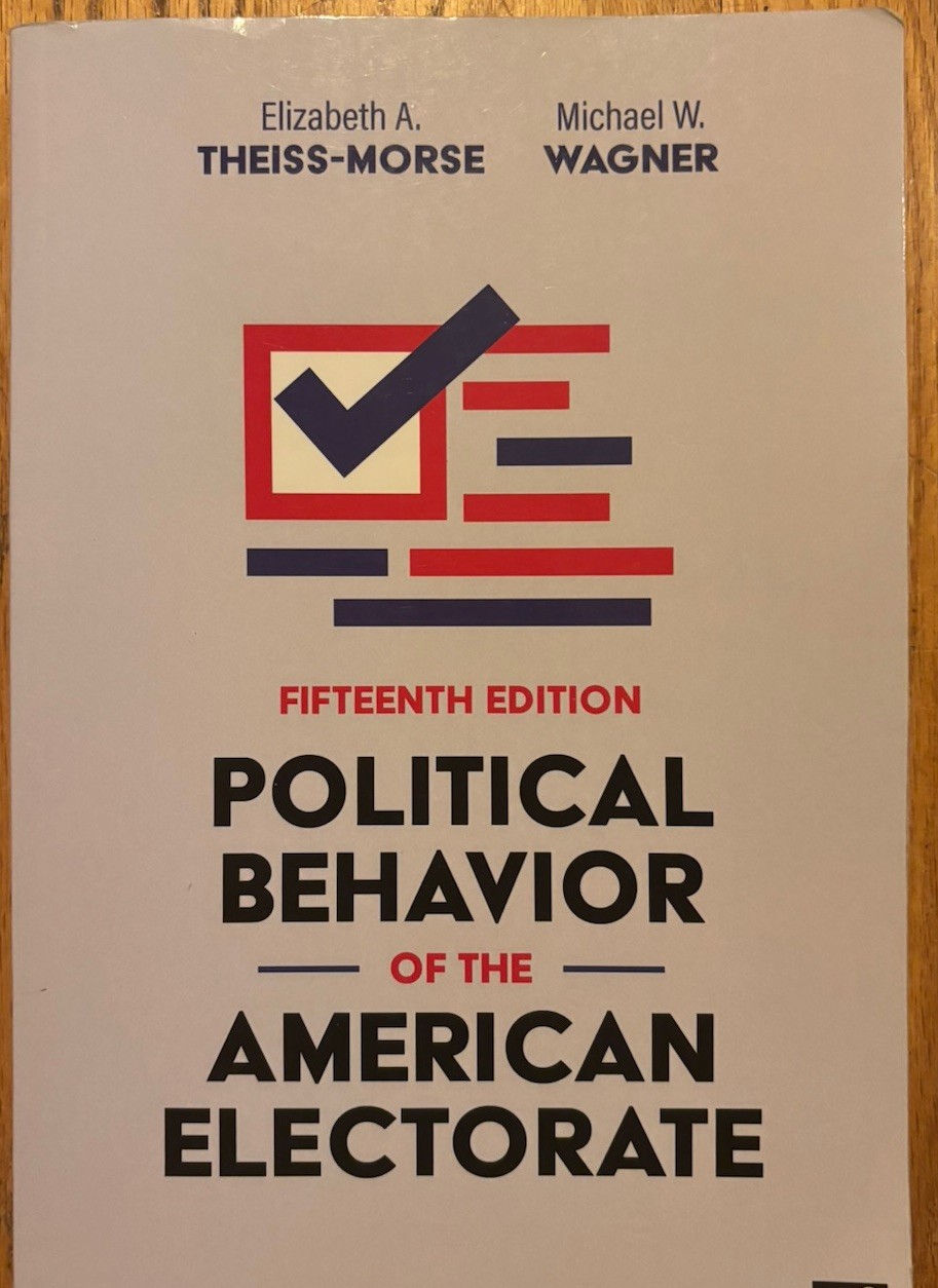 Political Behavior of The American Electorate 15th Edition Paperback Political Behavior of The American Electorate 15th Edition Paperback
