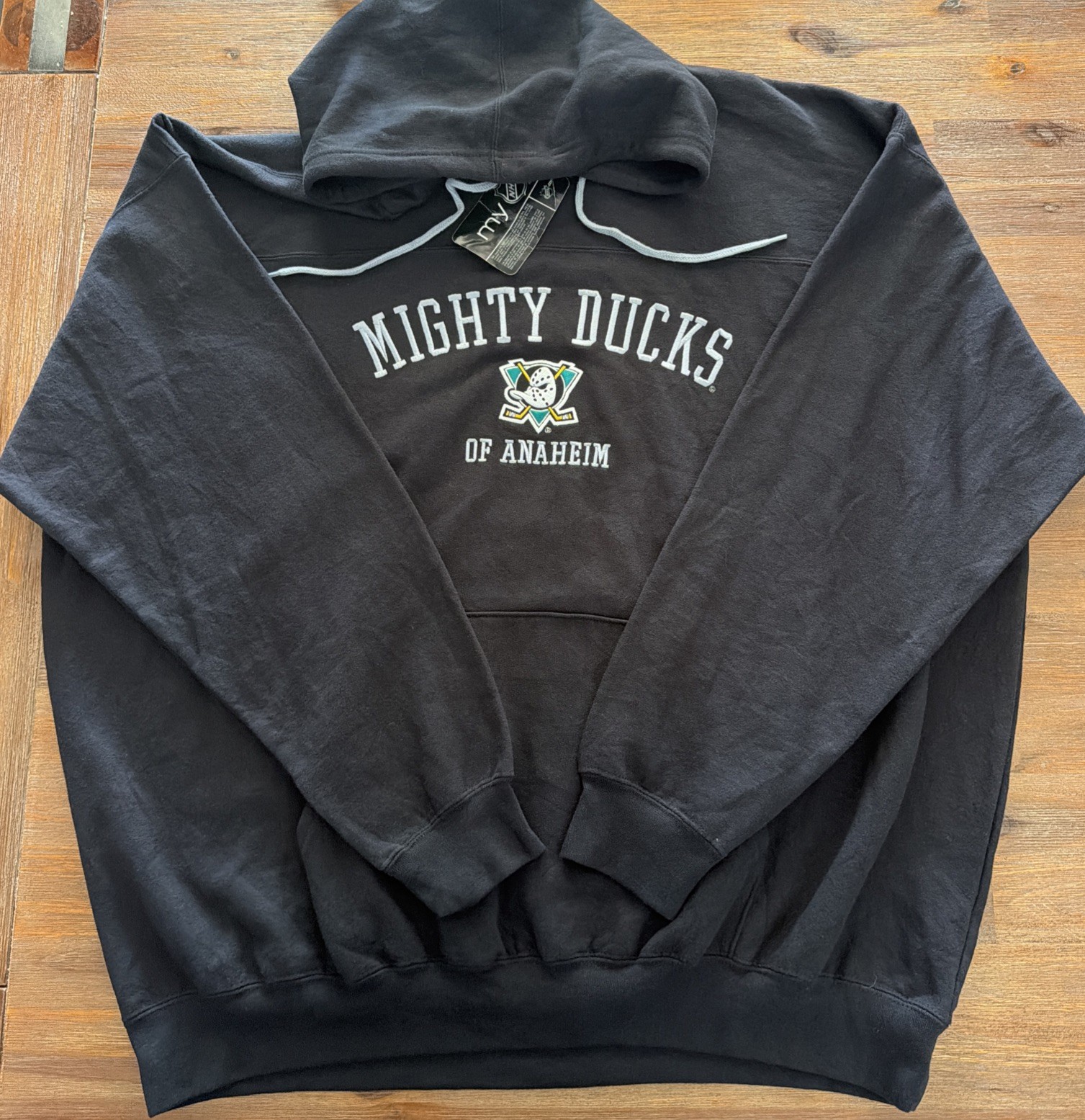 Vintage Mighty Ducks Of Anaheim Pullover Hoodie LEE SPORT Tag Men Size 2XL NWT