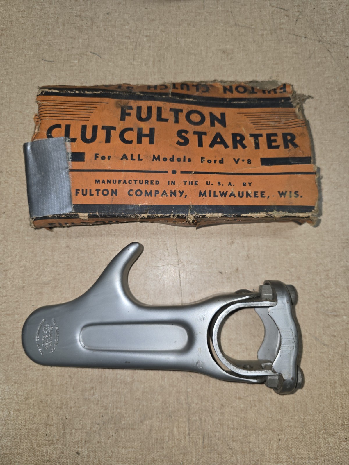 NOS FULTON 1933 1934 1935 1936 FORD CAR CLUTCH STATER PEDAL RARE ACCESSORY V8 US