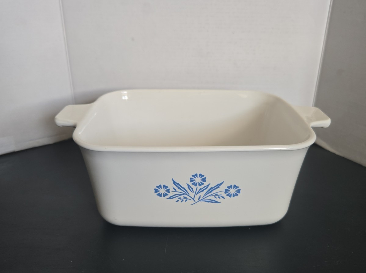 Vtg Corning Ware Blue Cornflower 1.5 Qt Casserole Dish P‑4‑B Very Good Cond