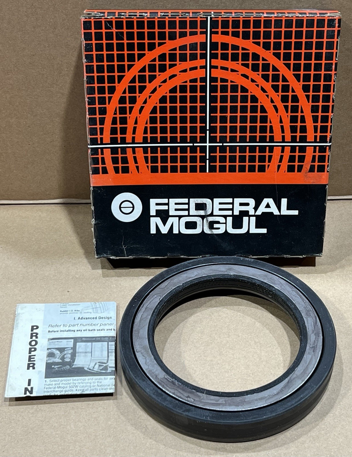 Genuine National Federal Mogul 370023A Rear Inner Axle Hub Oil Seal Ford GMC NOS Genuine National Federal Mogul 370023A Rear Inner Axle Hub Oil Seal Ford GMC NOS