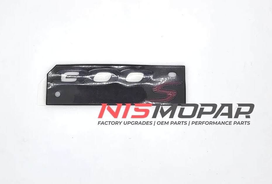2020-2022 Chrysler 300 S Genuine Mopar Decklid Lower Nameplate Black w/ Red S