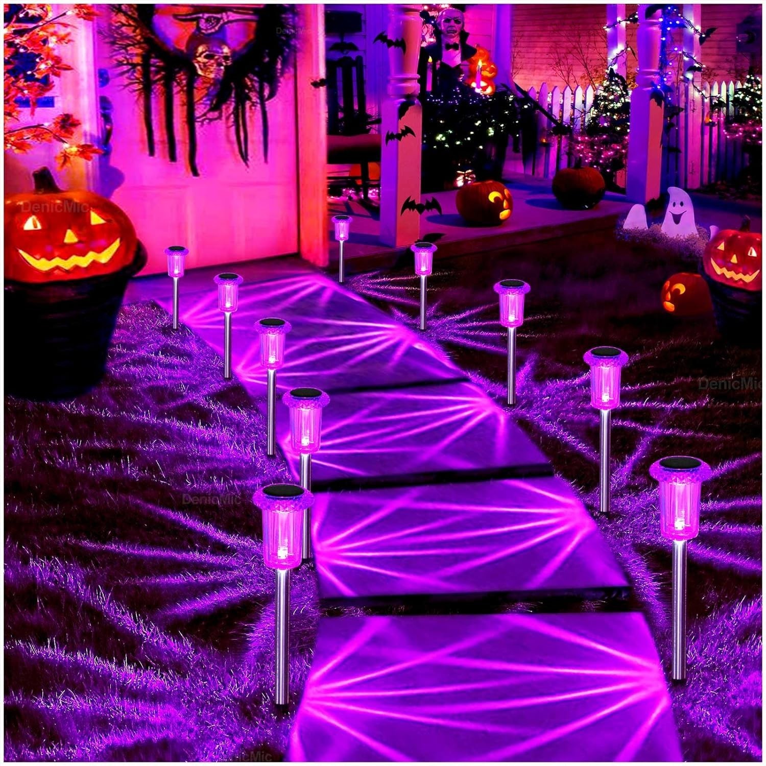 DENICMIC SOLAR HALLOWEEN LIGHTS OUTDOOR WATERPROOF 10 PACK YARD DECOR DENICMIC SOLAR HALLOWEEN LIGHTS OUTDOOR WATERPROOF 10 PACK YARD DECOR
