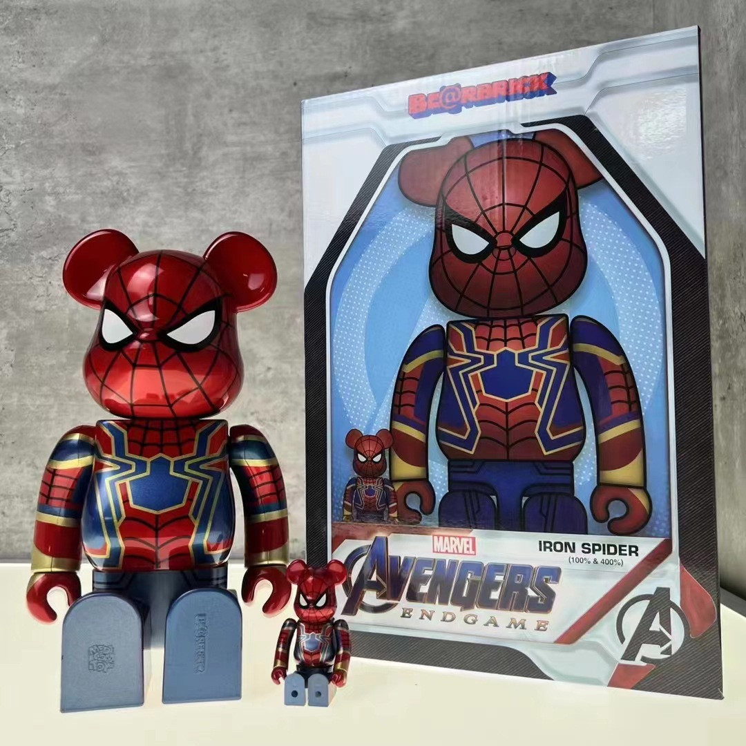 Bearbrick 400%+100% Spider-Man Marvel Bear Collectible Figure