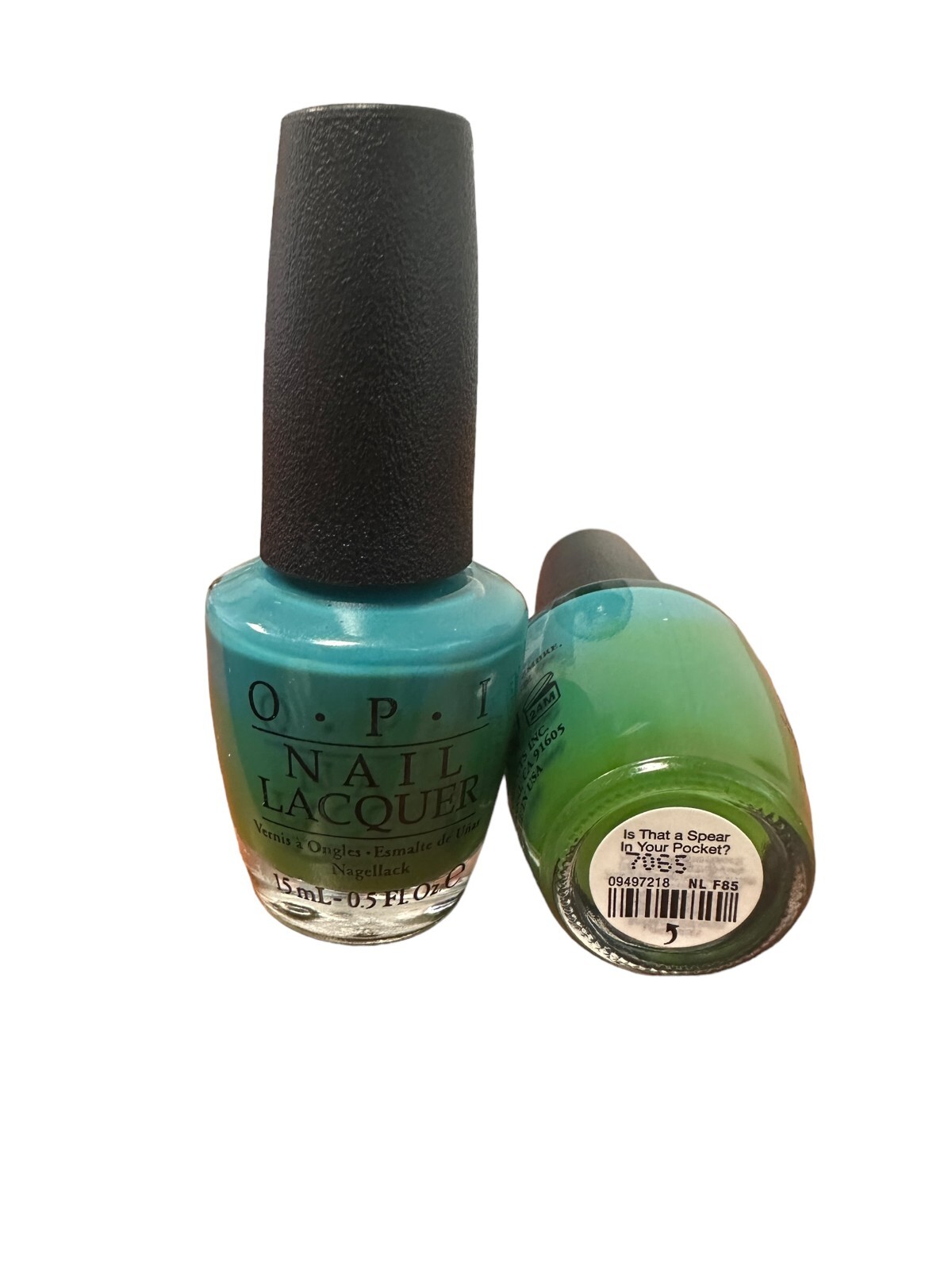 OPI Nail Lacquer Is That a Spear in Your Pocket? 0.5 oz 15mL Teal Green Polish