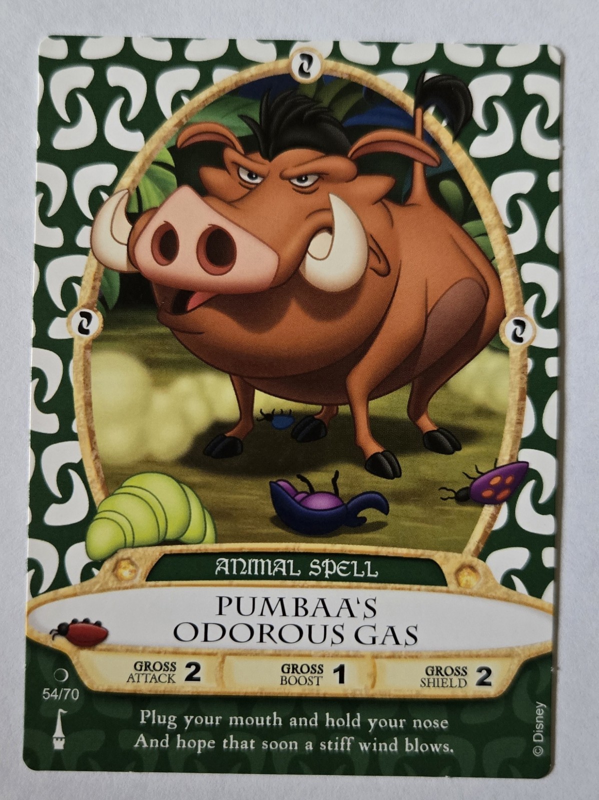WDW Sorcerers Of The Magic Kingdom Pumbaa\'s Odorous Gas 64/70 Near Mint WDW Sorcerers Of The Magic Kingdom Pumbaa\'s Odorous Gas 64/70 Near Mint